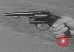 Image of Smith Wesson Model 10 revolver grip United States USA, 1959, second 38 stock footage video 65675080589