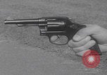 Image of Smith Wesson Model 10 revolver grip United States USA, 1959, second 39 stock footage video 65675080589