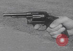 Image of Smith Wesson Model 10 revolver grip United States USA, 1959, second 40 stock footage video 65675080589