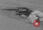 Image of Smith Wesson Model 10 revolver grip United States USA, 1959, second 42 stock footage video 65675080589