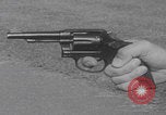 Image of Smith Wesson Model 10 revolver grip United States USA, 1959, second 44 stock footage video 65675080589