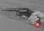 Image of Smith Wesson Model 10 revolver grip United States USA, 1959, second 45 stock footage video 65675080589
