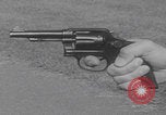 Image of Smith Wesson Model 10 revolver grip United States USA, 1959, second 46 stock footage video 65675080589