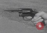 Image of Smith Wesson Model 10 revolver grip United States USA, 1959, second 49 stock footage video 65675080589