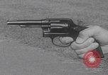 Image of Smith Wesson Model 10 revolver grip United States USA, 1959, second 50 stock footage video 65675080589