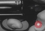 Image of Smith Wesson Model 10 revolver grip United States USA, 1959, second 52 stock footage video 65675080589