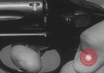 Image of Smith Wesson Model 10 revolver grip United States USA, 1959, second 55 stock footage video 65675080589