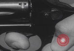 Image of Smith Wesson Model 10 revolver grip United States USA, 1959, second 57 stock footage video 65675080589