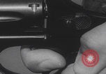 Image of Smith Wesson Model 10 revolver grip United States USA, 1959, second 58 stock footage video 65675080589