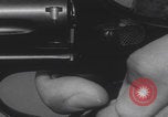 Image of Smith Wesson Model 10 revolver grip United States USA, 1959, second 59 stock footage video 65675080589