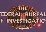 Standbild FBI-Abwehrtaktik United States USA, 1959, aus Sekunde 18 historischem Filmmaterial Videoclip 65675080595