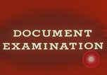 Image of FBI laboratory document examiner Quantico Virginia USA, 1967, second 10 stock footage video 65675080600
