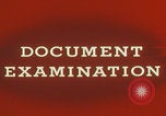 Image of FBI laboratory document examiner Quantico Virginia USA, 1967, second 12 stock footage video 65675080600