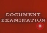Image of FBI laboratory document examiner Quantico Virginia USA, 1967, second 13 stock footage video 65675080600