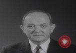 Standbild Pressekonferenz von Präsident Johnson Washington DC USA, 1965, aus Sekunde 4 historischem Filmmaterial Videoclip 65675080611