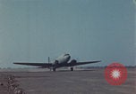 Image of Douglas DC-3 take off Iwo Jima, 1945, second 11 stock footage video 65675080623