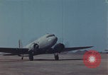 Image of Douglas DC-3 take off Iwo Jima, 1945, second 18 stock footage video 65675080623