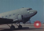Image of Douglas DC-3 take off Iwo Jima, 1945, second 23 stock footage video 65675080623