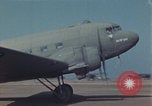 Image of Douglas DC-3 take off Iwo Jima, 1945, second 24 stock footage video 65675080623