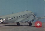 Image of Douglas DC-3 take off Iwo Jima, 1945, second 28 stock footage video 65675080623