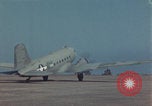 Image of Douglas DC-3 take off Iwo Jima, 1945, second 32 stock footage video 65675080623