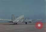 Image of Douglas DC-3 take off Iwo Jima, 1945, second 33 stock footage video 65675080623