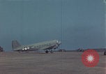 Image of Douglas DC-3 take off Iwo Jima, 1945, second 37 stock footage video 65675080623