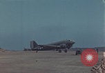 Image of Douglas DC-3 take off Iwo Jima, 1945, second 41 stock footage video 65675080623