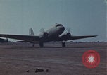 Image of Douglas DC-3 take off Iwo Jima, 1945, second 54 stock footage video 65675080623