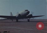 Image of Douglas DC-3 take off Iwo Jima, 1945, second 55 stock footage video 65675080623
