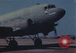 Image of Douglas DC-3 take off Iwo Jima, 1945, second 59 stock footage video 65675080623