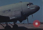 Image of Douglas DC-3 take off Iwo Jima, 1945, second 60 stock footage video 65675080623