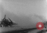 Image of USS Saratoga Kamikaze attack Pacific Ocean, 1945, second 18 stock footage video 65675080632