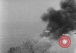 Image of USS Saratoga Kamikaze attack Pacific Ocean, 1945, second 44 stock footage video 65675080632