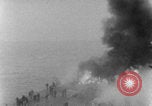 Image of USS Saratoga Kamikaze attack Pacific Ocean, 1945, second 46 stock footage video 65675080632