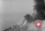 Image of USS Saratoga Kamikaze attack Pacific Ocean, 1945, second 47 stock footage video 65675080632