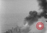 Image of USS Saratoga Kamikaze attack Pacific Ocean, 1945, second 48 stock footage video 65675080632