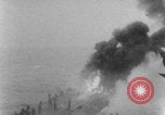 Image of USS Saratoga Kamikaze attack Pacific Ocean, 1945, second 49 stock footage video 65675080632