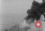 Image of USS Saratoga Kamikaze attack Pacific Ocean, 1945, second 51 stock footage video 65675080632