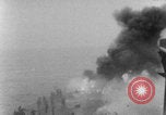 Image of USS Saratoga Kamikaze attack Pacific Ocean, 1945, second 57 stock footage video 65675080632
