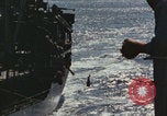 Image of USS Saratoga refueling Pacific Ocean, 1945, second 15 stock footage video 65675080633