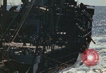 Image of USS Saratoga refueling Pacific Ocean, 1945, second 24 stock footage video 65675080633