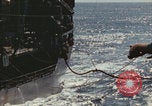 Image of USS Saratoga refueling Pacific Ocean, 1945, second 34 stock footage video 65675080633