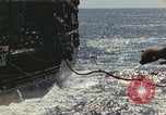 Image of USS Saratoga refueling Pacific Ocean, 1945, second 35 stock footage video 65675080633