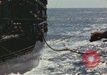 Image of USS Saratoga refueling Pacific Ocean, 1945, second 38 stock footage video 65675080633