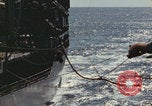 Image of USS Saratoga refueling Pacific Ocean, 1945, second 39 stock footage video 65675080633