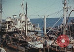 Image of USS Saratoga refueling Pacific Ocean, 1945, second 48 stock footage video 65675080633