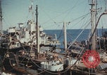 Image of USS Saratoga refueling Pacific Ocean, 1945, second 51 stock footage video 65675080633