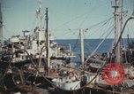 Image of USS Saratoga refueling Pacific Ocean, 1945, second 52 stock footage video 65675080633