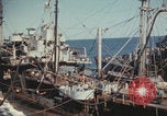 Image of USS Saratoga refueling Pacific Ocean, 1945, second 58 stock footage video 65675080633